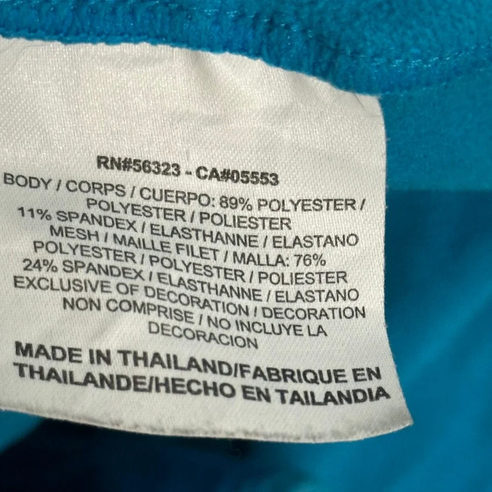 Nike Hoodie Womens Size S Teal Blue Dri-Fit Half Zip Running Athletic Thumbholes